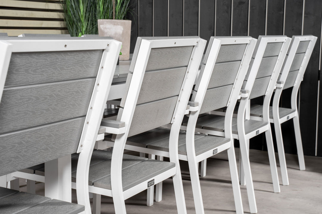Venture Home Levels Table 229/310 - White/Grey - Levels Chair (stackable) - White Alu / Grey Aintwood 10