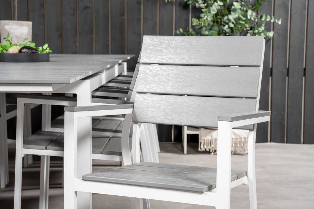 Venture Home Levels Table 229/310 - White/Grey - Levels Chair (stackable) - White Alu / Grey Aintwood 10