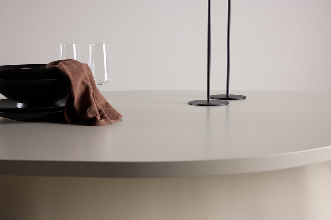 Vind Diamond Dining Table 210x110x75 cm - MDF Beige PU Lacquer Painting FSC 100%