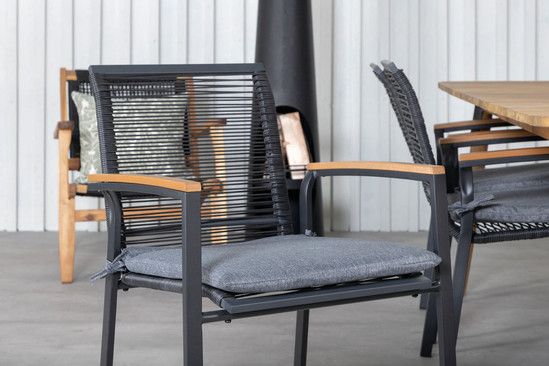 Venture Home Julian Dining Table - Acasia - 210*100cm+Dallas Dining Chair_6