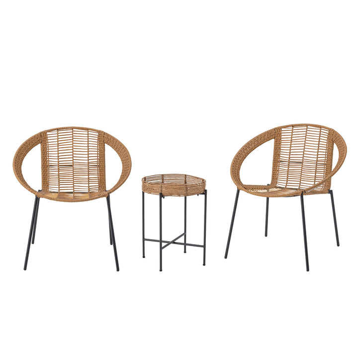 Bloomingville Dudine Lounge sæt, Natur, Polyrattan