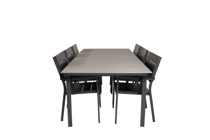 Venture Home Levels Table 229/310 - Black/Grey - Levels Chair (stackable) - Black Alu / Black Aintwood 6