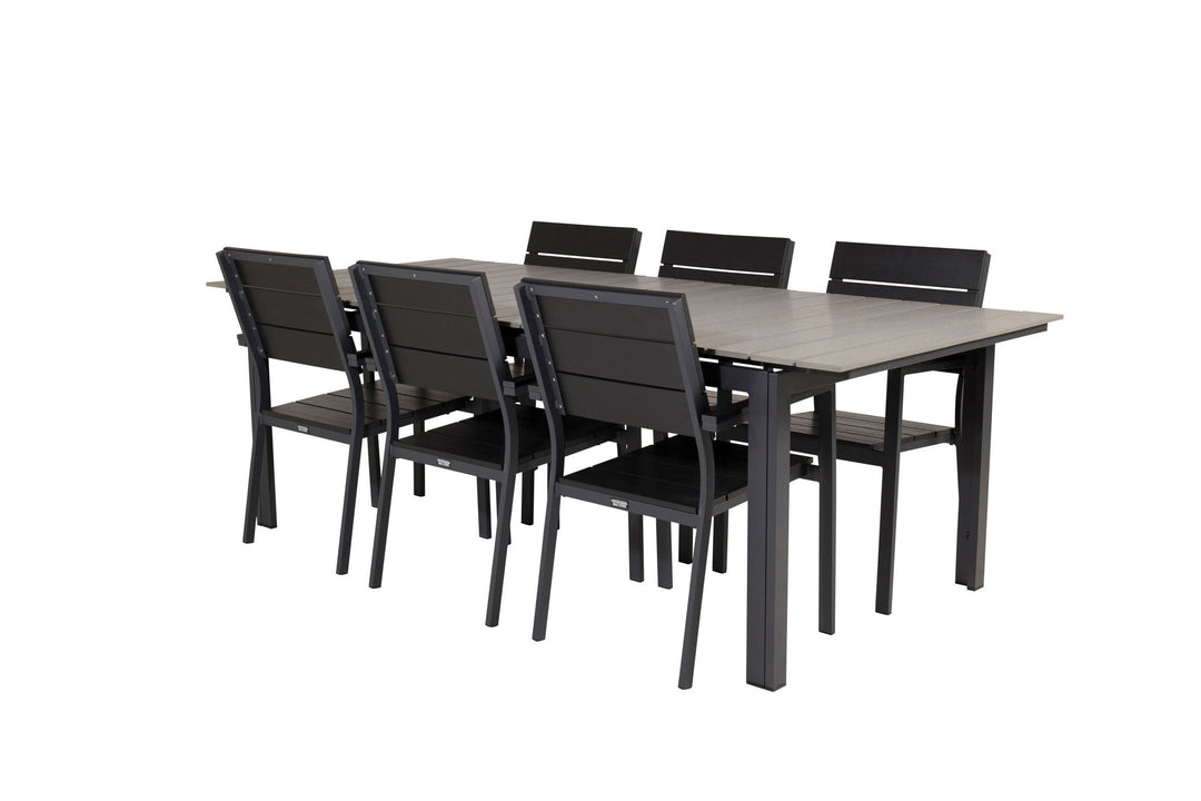 Venture Home Levels Table 229/310 - Black/Grey - Levels Chair (stackable) - Black Alu / Black Aintwood 6