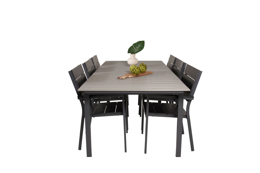 Venture Home Levels Table 229/310 - Black/Grey - Levels Chair (stackable) - Black Alu / Black Aintwood 6