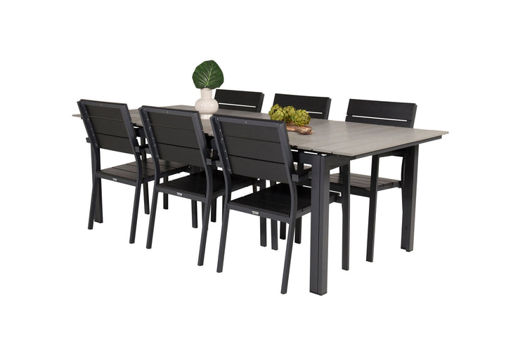 Venture Home Levels Table 229/310 - Black/Grey - Levels Chair (stackable) - Black Alu / Black Aintwood 6