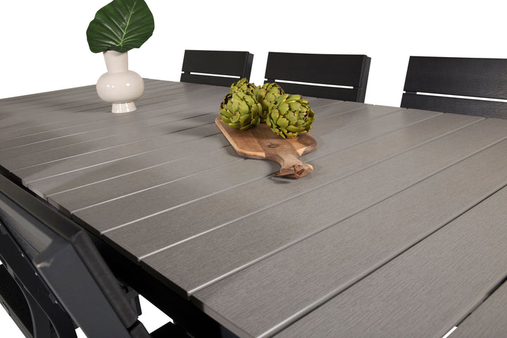 Venture Home Levels Table 229/310 - Black/Grey - Levels Chair (stackable) - Black Alu / Black Aintwood 6