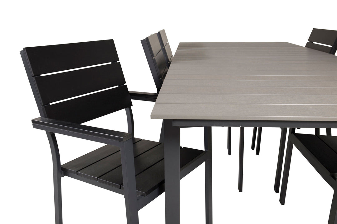 Venture Home Levels Table 229/310 - Black/Grey - Levels Chair (stackable) - Black Alu / Black Aintwood 6