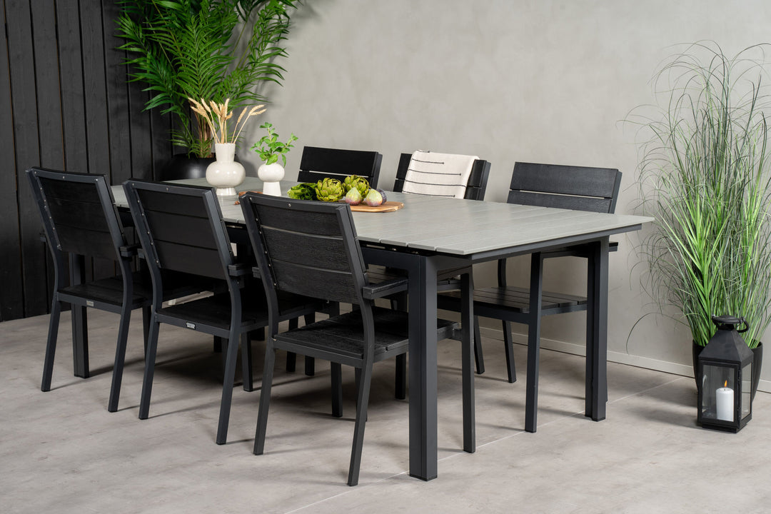 Venture Home Levels Table 229/310 - Black/Grey - Levels Chair (stackable) - Black Alu / Black Aintwood 6