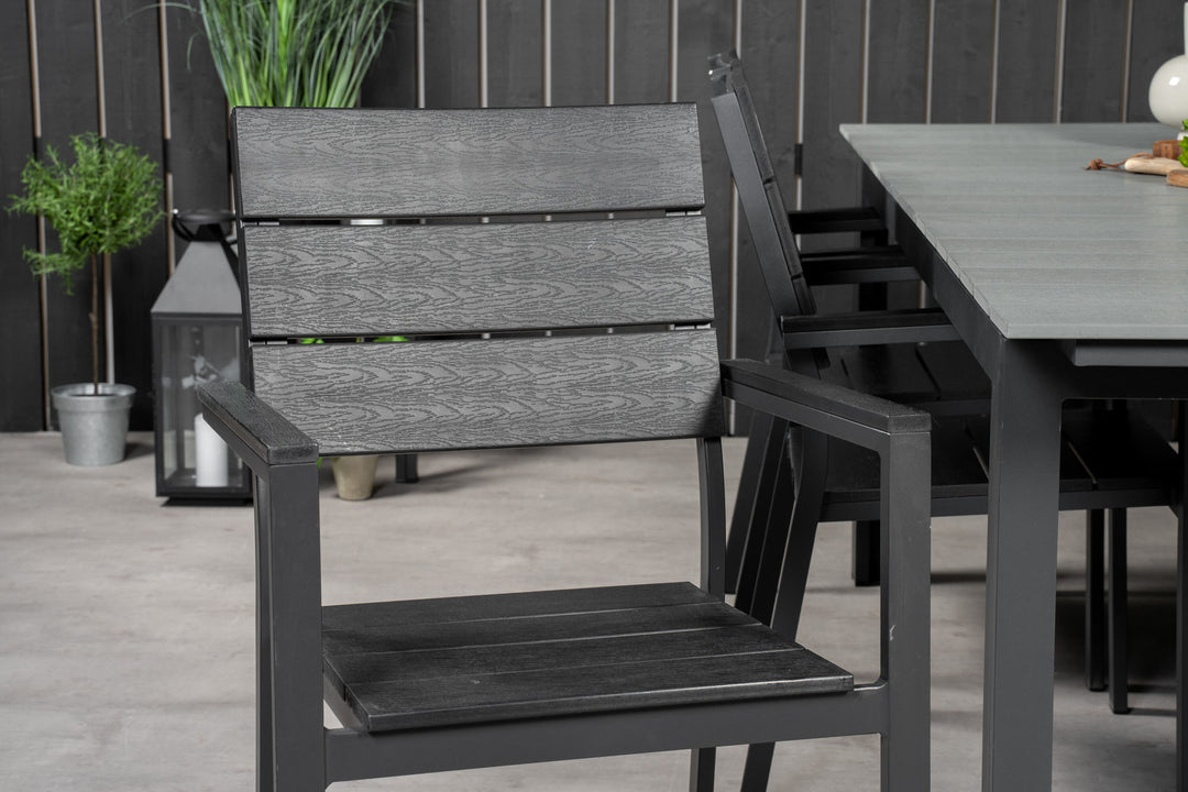 Venture Home Levels Table 229/310 - Black/Grey - Levels Chair (stackable) - Black Alu / Black Aintwood 6