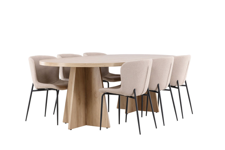 Venture Home Bootcut Dining Table with Modesto Dining Chair