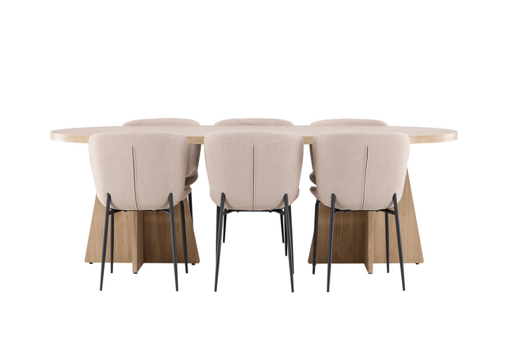 Venture Home Bootcut Dining Table with Modesto Dining Chair