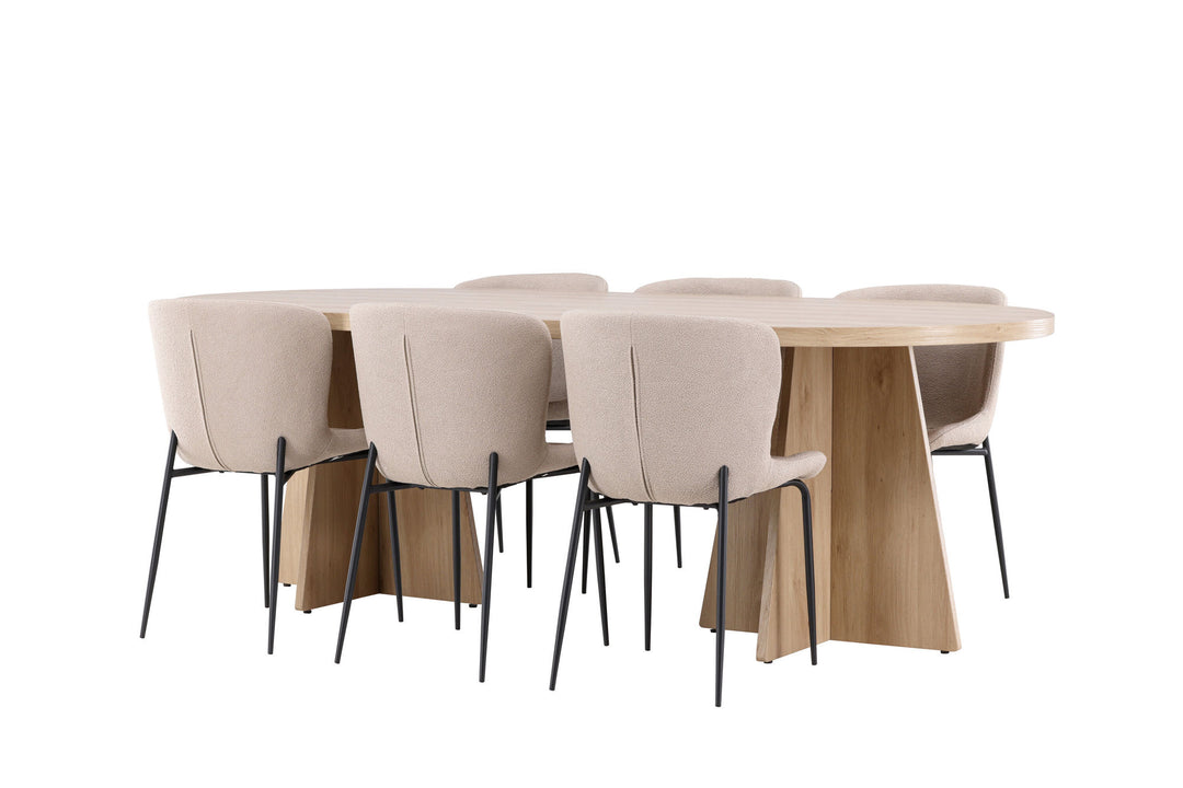 Venture Home Bootcut Dining Table with Modesto Dining Chair
