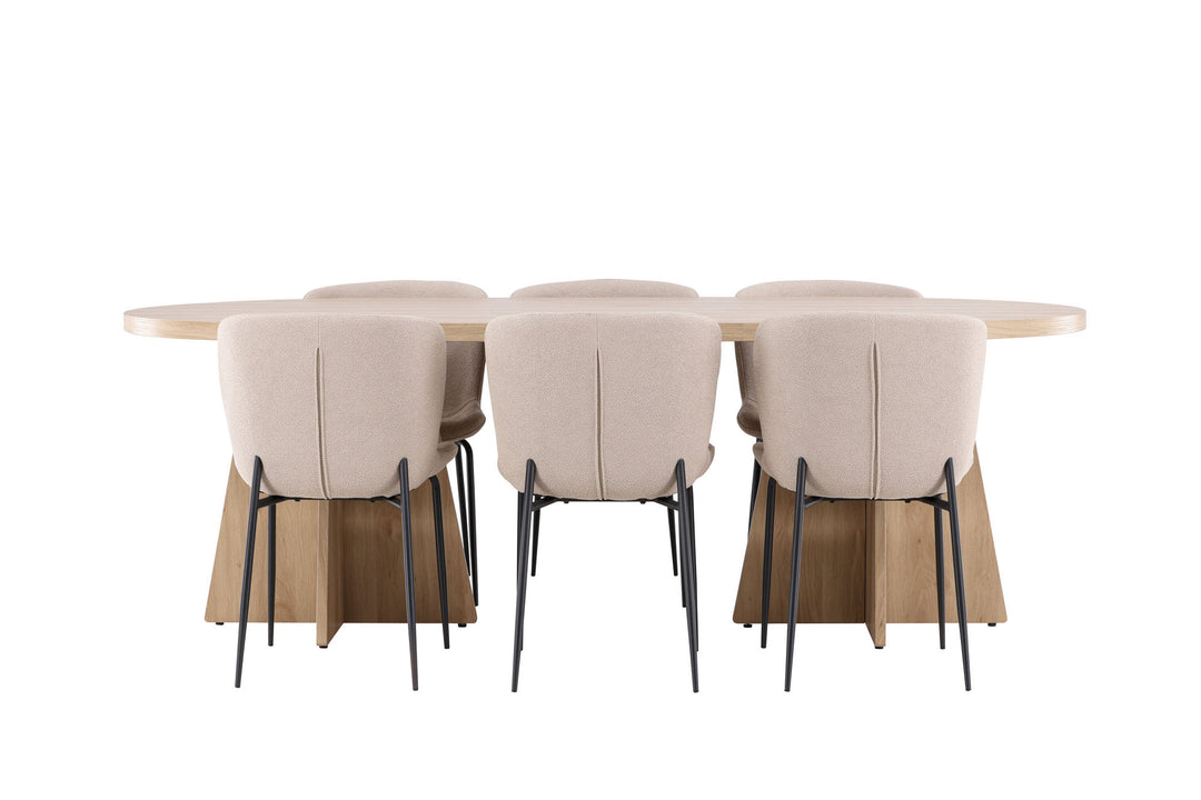 Venture Home Bootcut Dining Table with Modesto Dining Chair