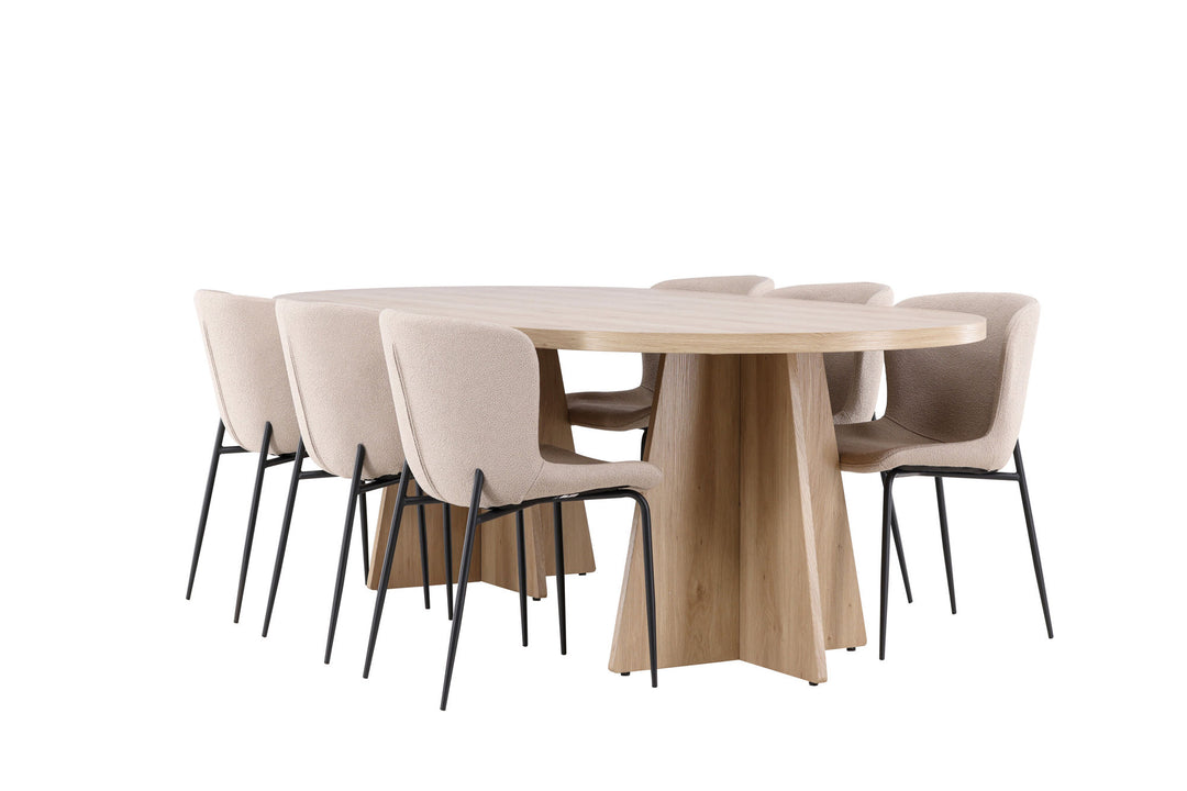 Venture Home Bootcut Dining Table with Modesto Dining Chair