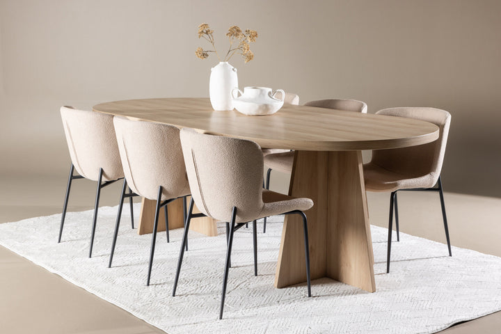 Venture Home Bootcut Dining Table with Modesto Dining Chair