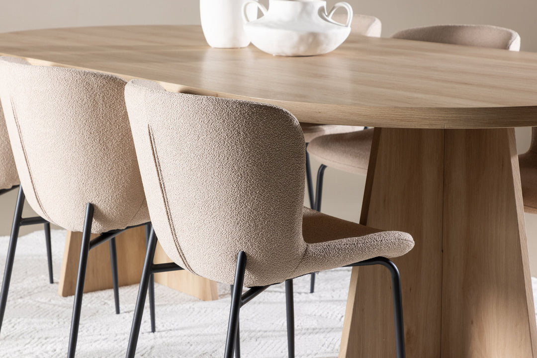 Venture Home Bootcut Dining Table with Modesto Dining Chair