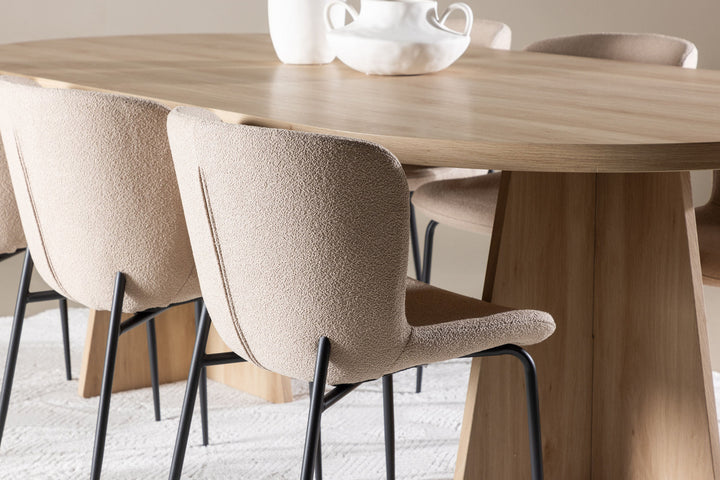 Venture Home Bootcut Dining Table with Modesto Dining Chair