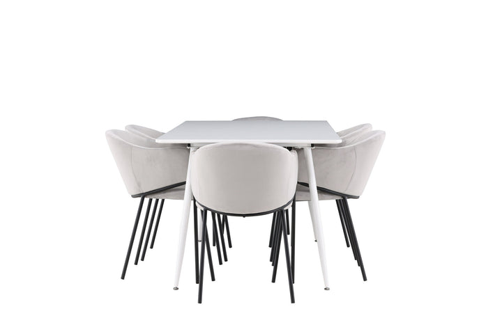 Venture Home Silar Dining Table with Evelina Dining Chair