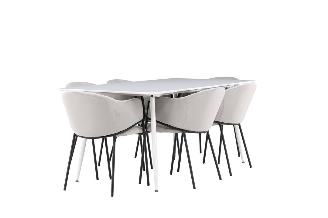 Venture Home Silar Dining Table with Evelina Dining Chair
