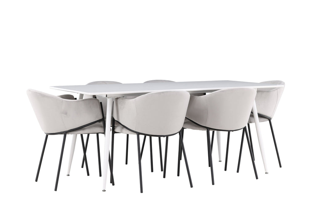Venture Home Silar Dining Table with Evelina Dining Chair