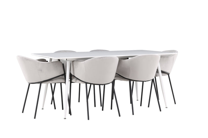 Venture Home Silar Dining Table with Evelina Dining Chair