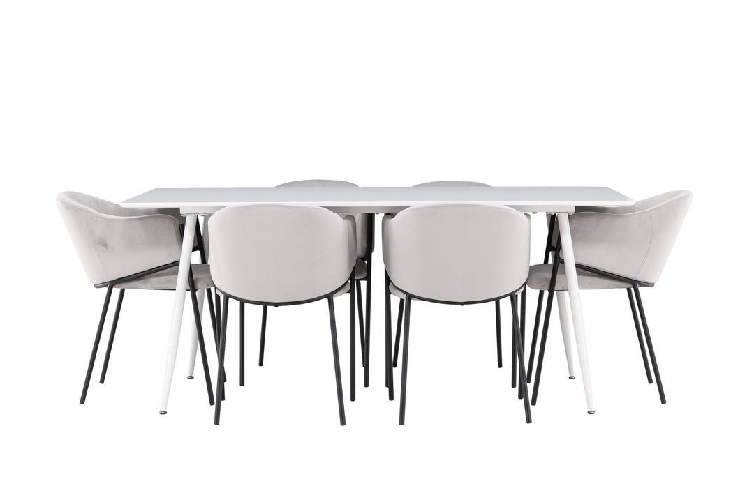 Venture Home Silar Dining Table with Evelina Dining Chair