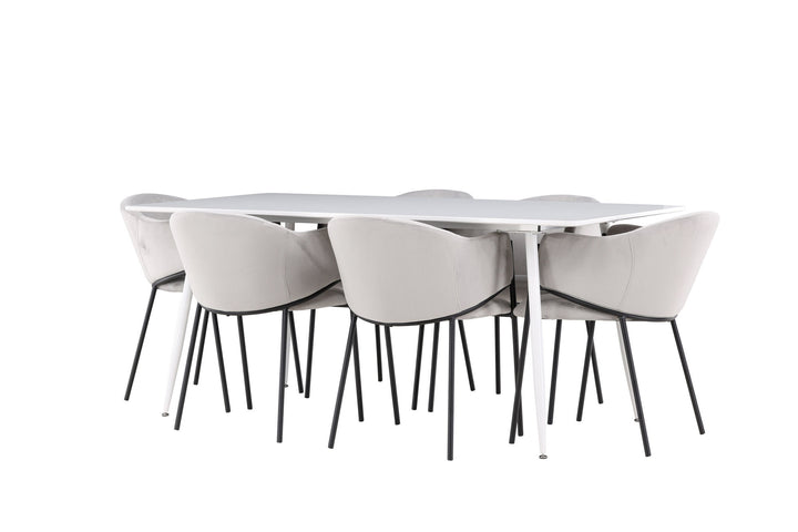 Venture Home Silar Dining Table with Evelina Dining Chair