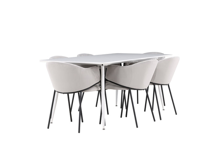 Venture Home Silar Dining Table with Evelina Dining Chair