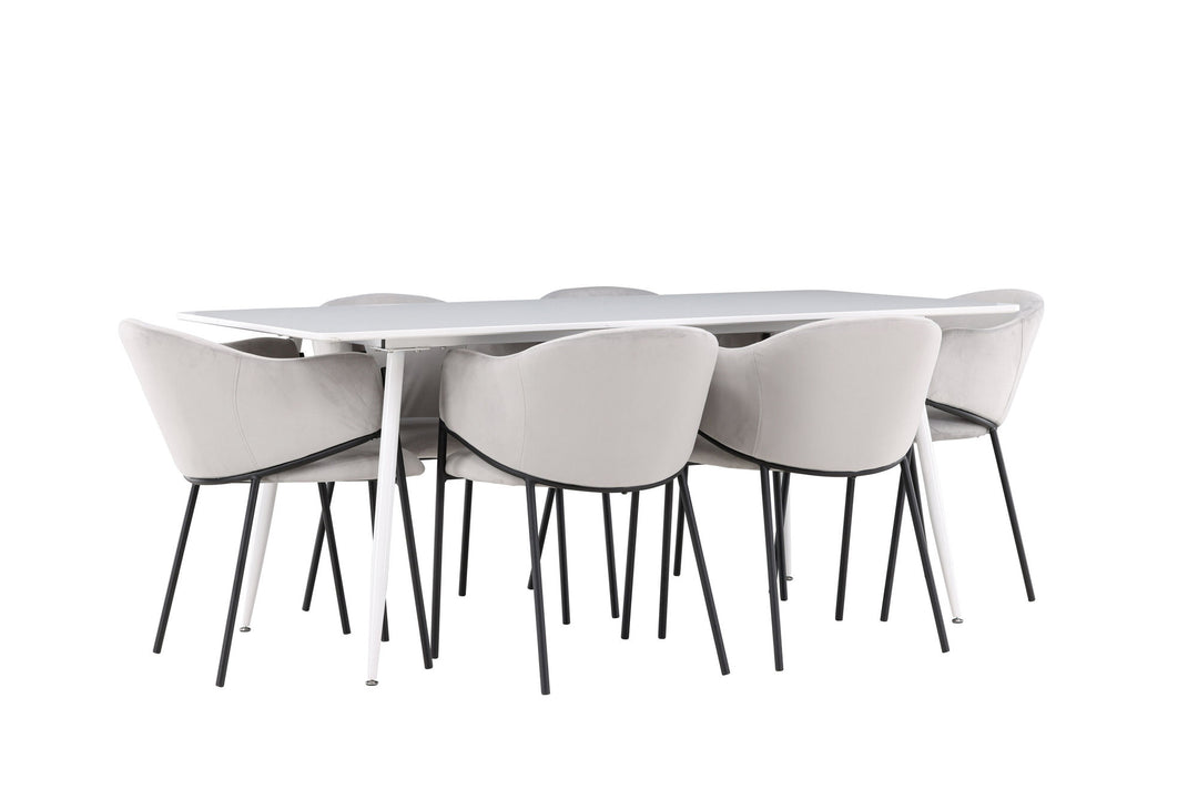 Venture Home Silar Dining Table with Evelina Dining Chair