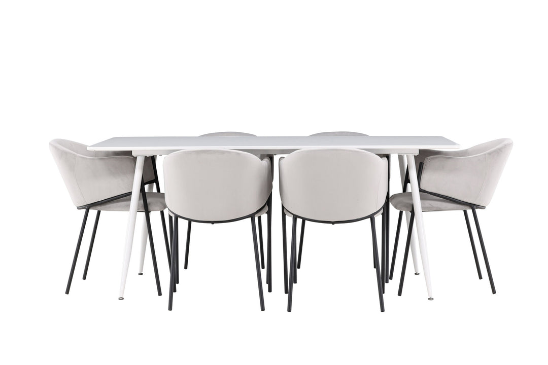 Venture Home Silar Dining Table with Evelina Dining Chair