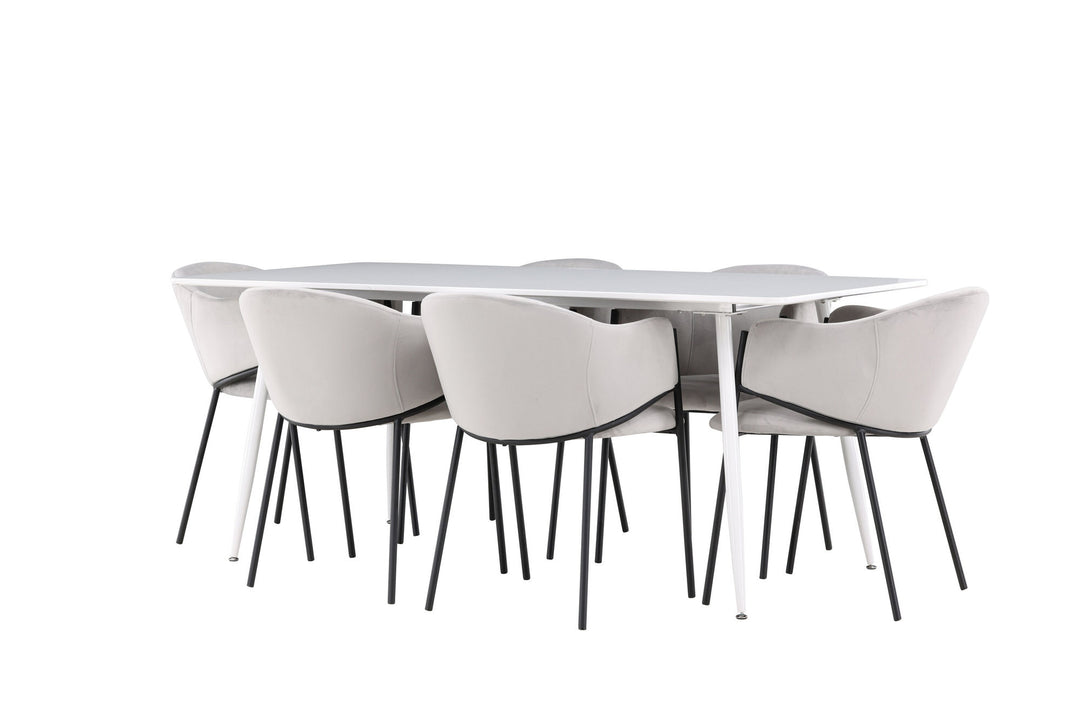 Venture Home Silar Dining Table with Evelina Dining Chair