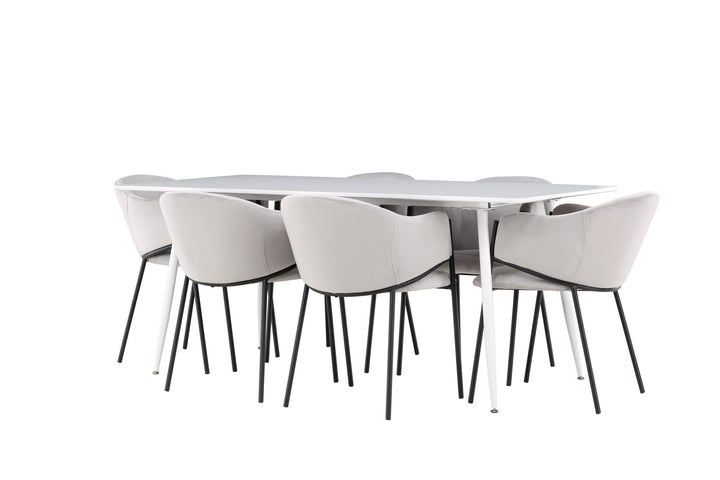 Venture Home Silar Dining Table with Evelina Dining Chair