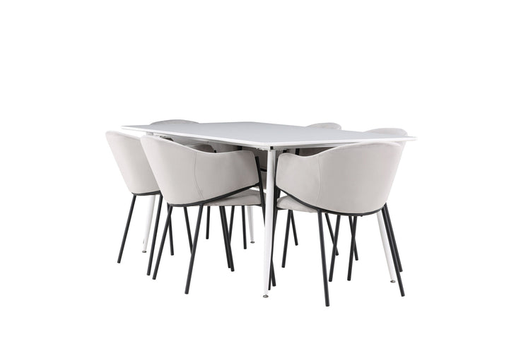 Venture Home Silar Dining Table with Evelina Dining Chair