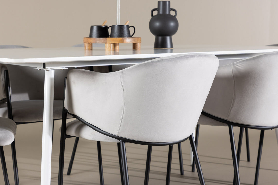 Venture Home Silar Dining Table with Evelina Dining Chair