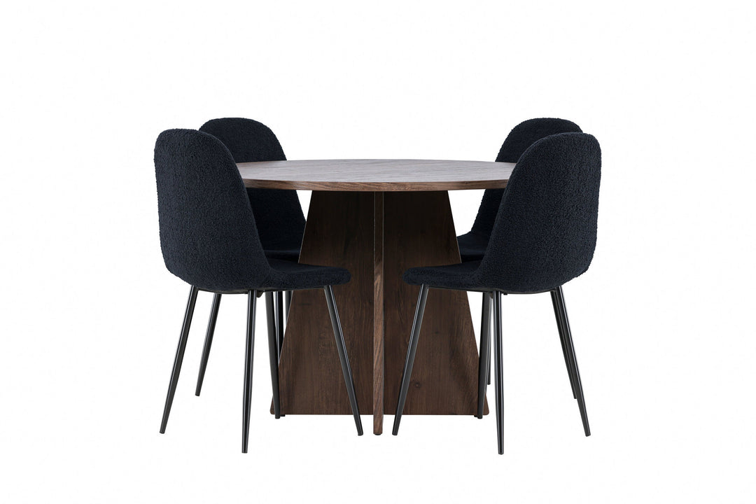 Venture Home Bootcut Dining Table with Polar Dining Chair