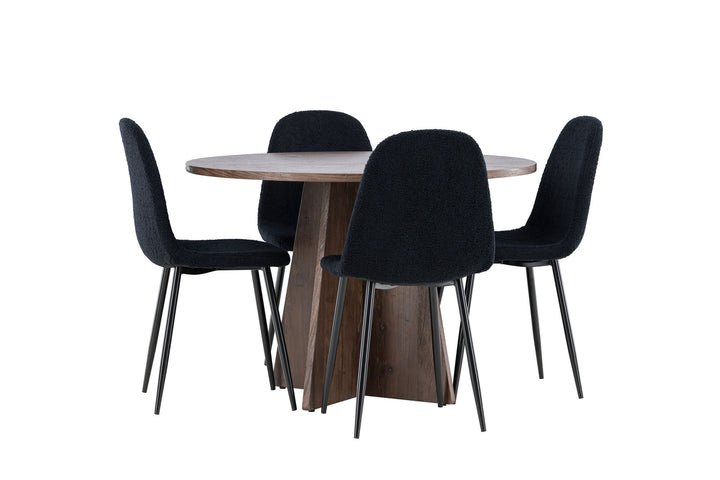 Venture Home Bootcut Dining Table with Polar Dining Chair
