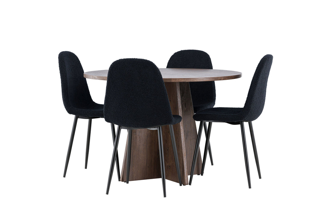 Venture Home Bootcut Dining Table with Polar Dining Chair