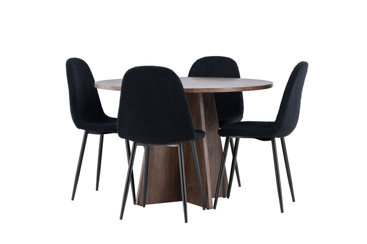 Venture Home Bootcut Dining Table with Polar Dining Chair