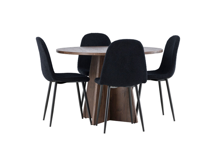 Venture Home Bootcut Dining Table with Polar Dining Chair