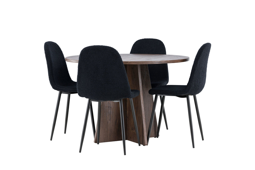 Venture Home Bootcut Dining Table with Polar Dining Chair