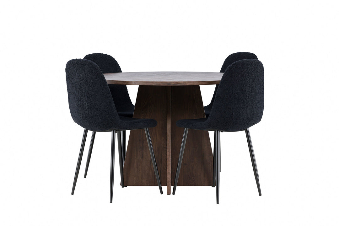 Venture Home Bootcut Dining Table with Polar Dining Chair