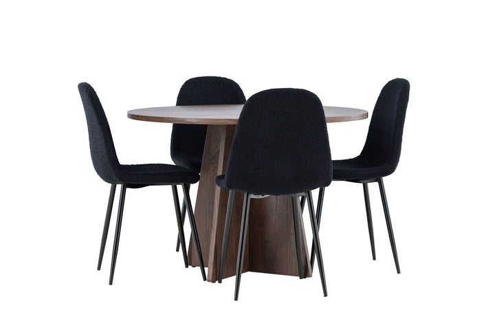 Venture Home Bootcut Dining Table with Polar Dining Chair