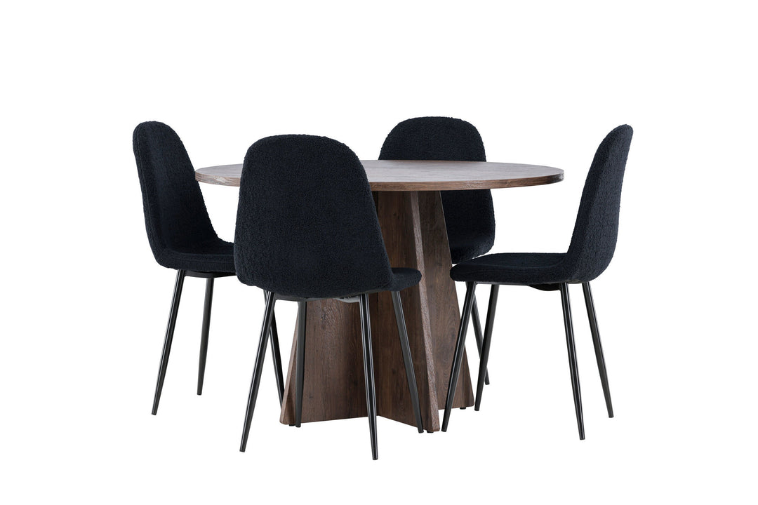 Venture Home Bootcut Dining Table with Polar Dining Chair