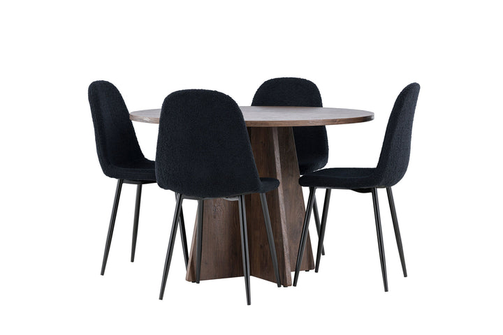 Venture Home Bootcut Dining Table with Polar Dining Chair