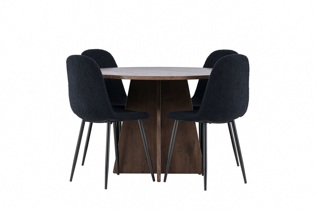 Venture Home Bootcut Dining Table with Polar Dining Chair