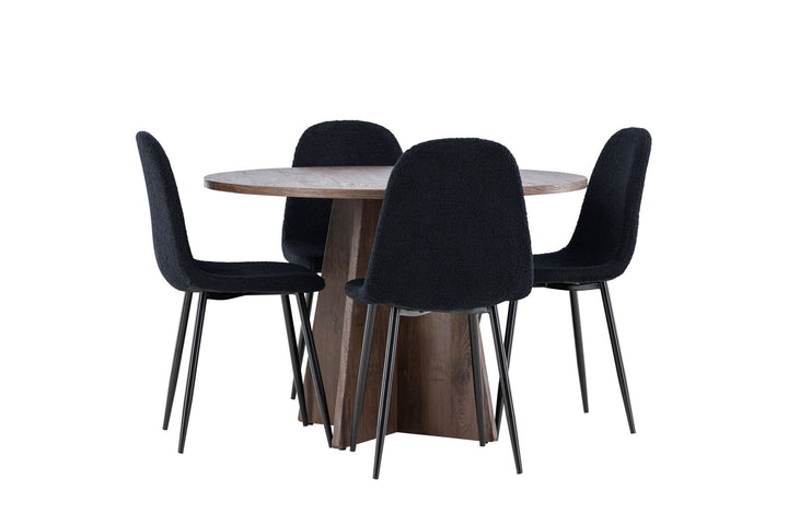 Venture Home Bootcut Dining Table with Polar Dining Chair