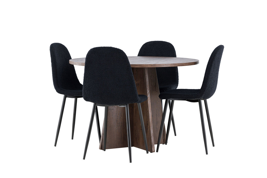 Venture Home Bootcut Dining Table with Polar Dining Chair