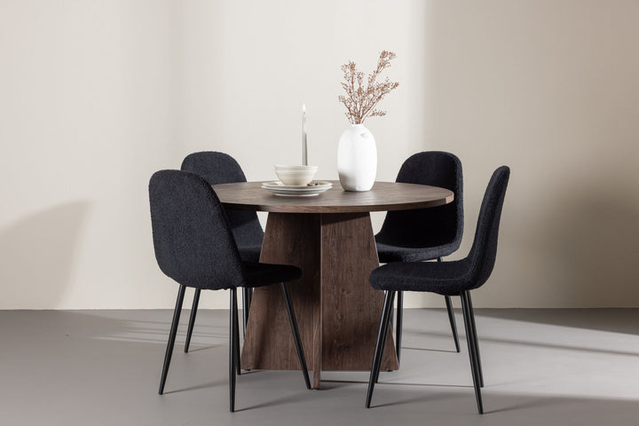 Venture Home Bootcut Dining Table with Polar Dining Chair