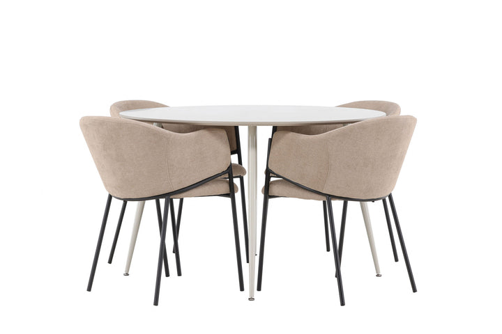 Venture Home Plaza Dining Table with Evelina Dining Chair
