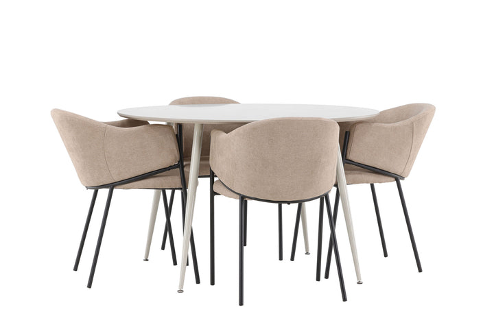 Venture Home Plaza Dining Table with Evelina Dining Chair